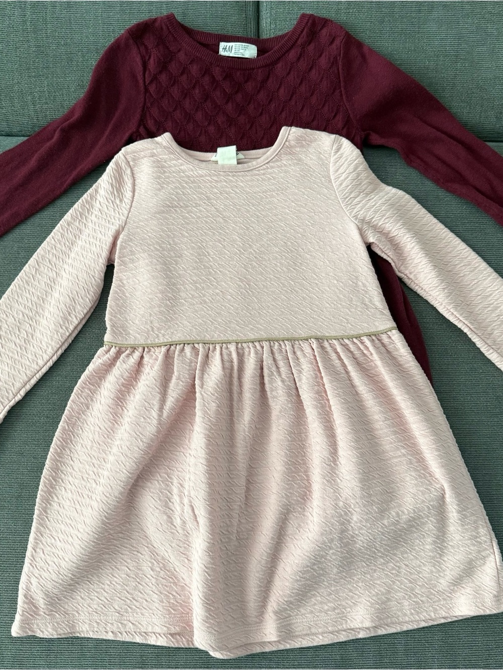H&M kids long-sleeve dress bundle - size 6X/7